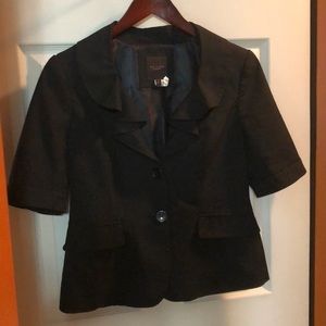 Black Short Sleeve Blazer by The Limited